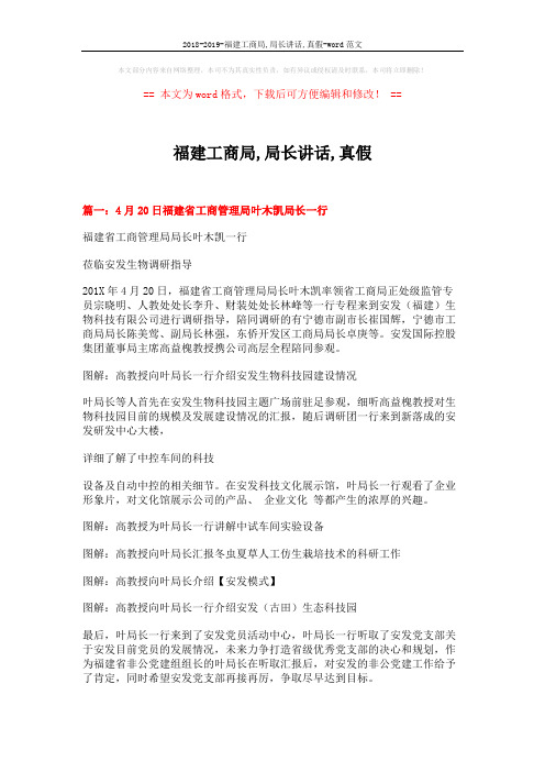 2018-2019-福建工商局,局长讲话,真假-word范文 (3页)