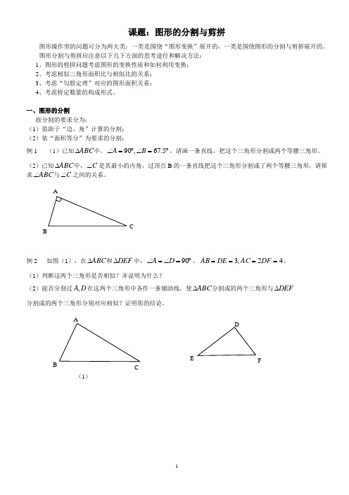 图形的分割与剪拼