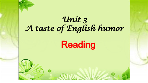 人教版高中英语Boo4 Unit 3 A taste of English reading 教学课件共18张含视频 文档资料