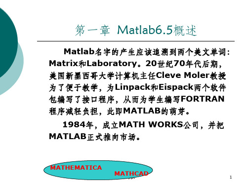 《Matlab初步教程》PPT课件