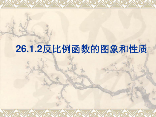 26.1.2反比例函数的图象与性质01