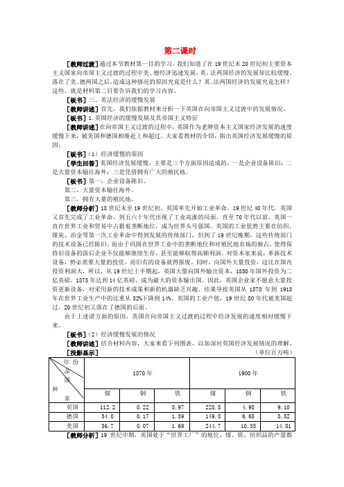 【精品】高中历史 第四章  垄断资本主义的形成   第二节主要资本主义国家向帝国主义过渡(第二课