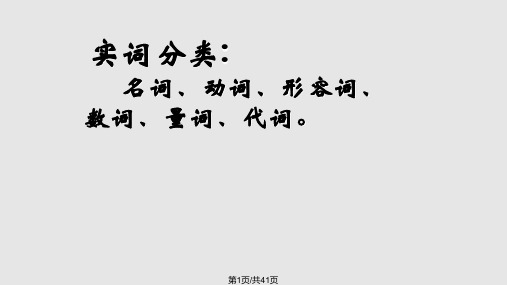 人教七年级语文下册词性复习PPT课件