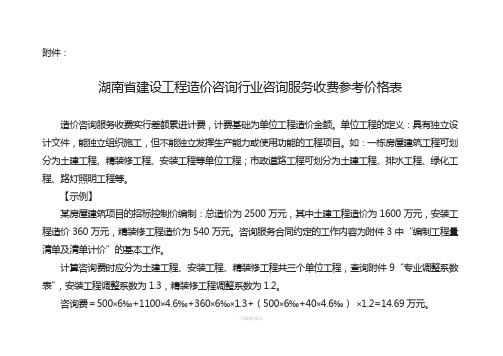 湘建价协2016·25号文收费标准件