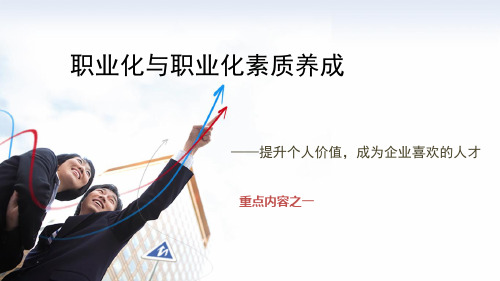 第三章 职业化与职业化素质养成