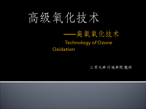 臭氧氧化技术在废水处理中的应用ppt课件