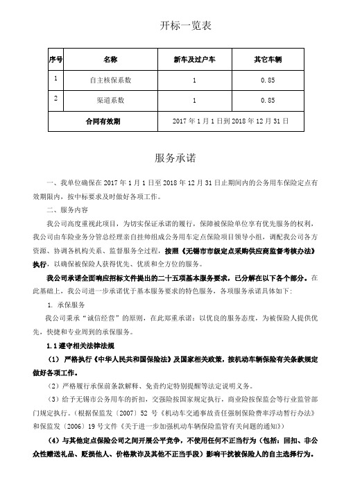 开标一览表.doc