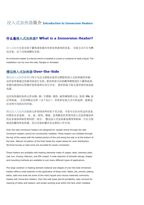 浸入式加热器(中英文)