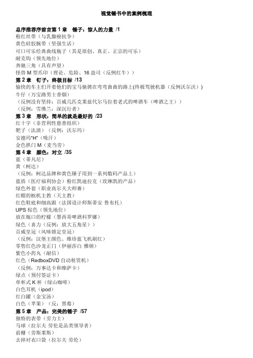 劳拉里斯  视觉锤书中的案例梳理