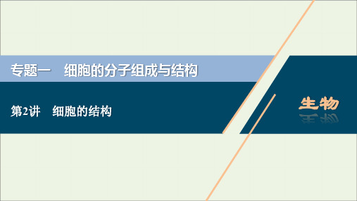 (浙江选考)2020版高考生物二轮复习第2讲细胞的结构课件