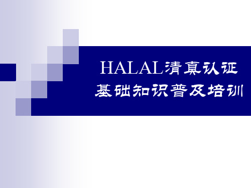 企业员工halal清真培训
