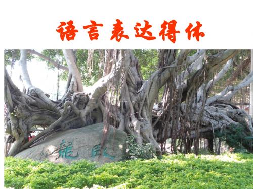 高考复习语言表达得体PPT22 (共29张PPT)