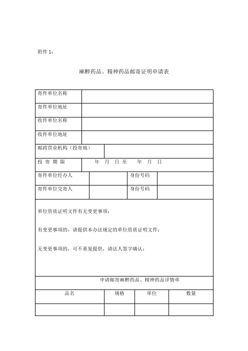 6.附件-麻醉药品和精神药品邮寄管理办法