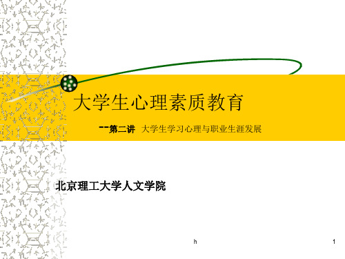 大学生心理素质发展][丁亚平][基础课][一B].第二讲大学生学习心理
