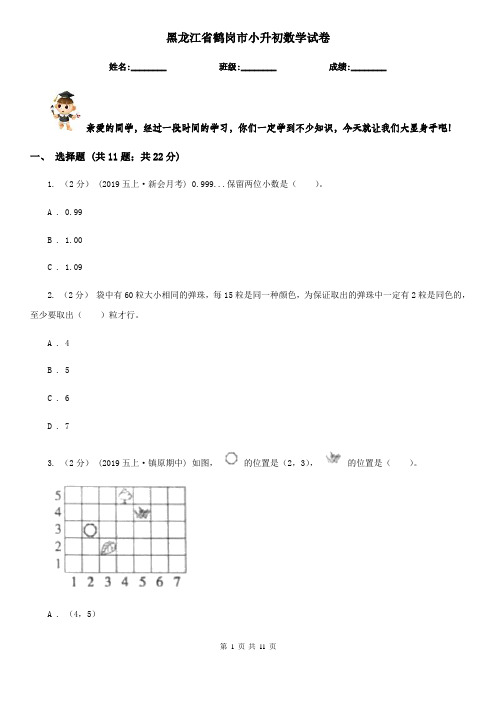 黑龙江省鹤岗市小升初数学试卷