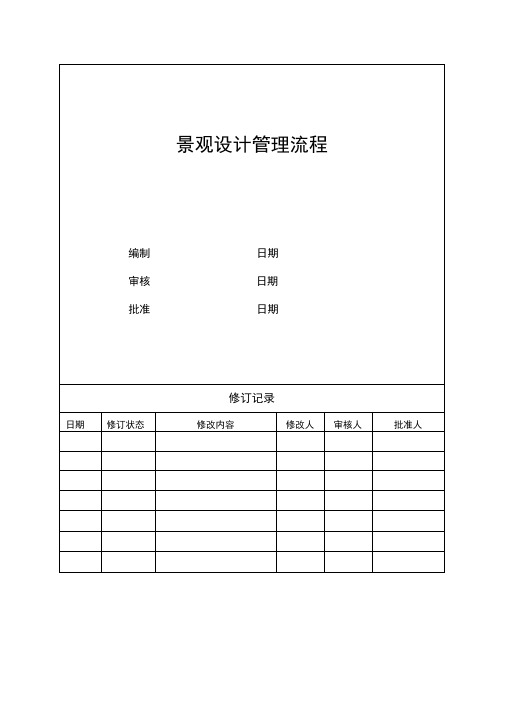 景观设计管理流程资料