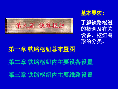 铁路枢纽总布置图