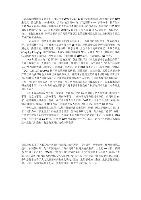 恩施玉露--润邦(主生产)