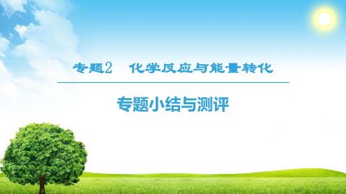 苏教版高一化学必修2 专题小结与测评 化学反应与能量转化