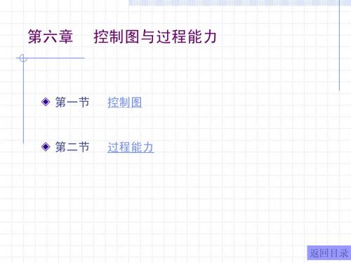 统计方法基础知识7-第六章    控制图与过程能力