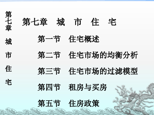 《城市住宅》PPT课件