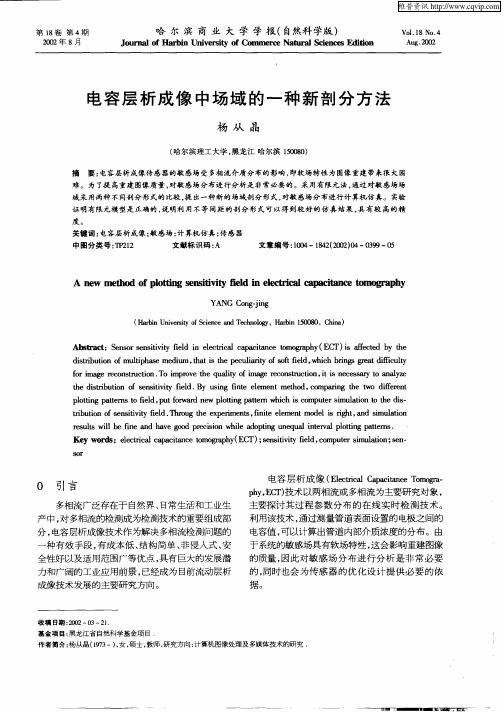 电容层析成像中场域的一种新剖分方法