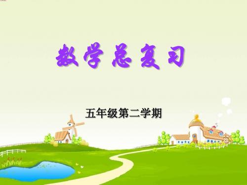 人教版五年级下学期数学总复习完整稿