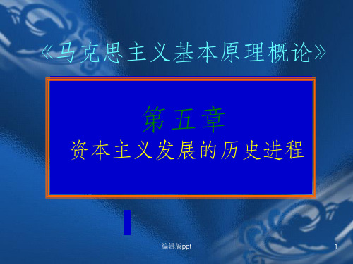 《马原》第五章资本主义社会的历史进程