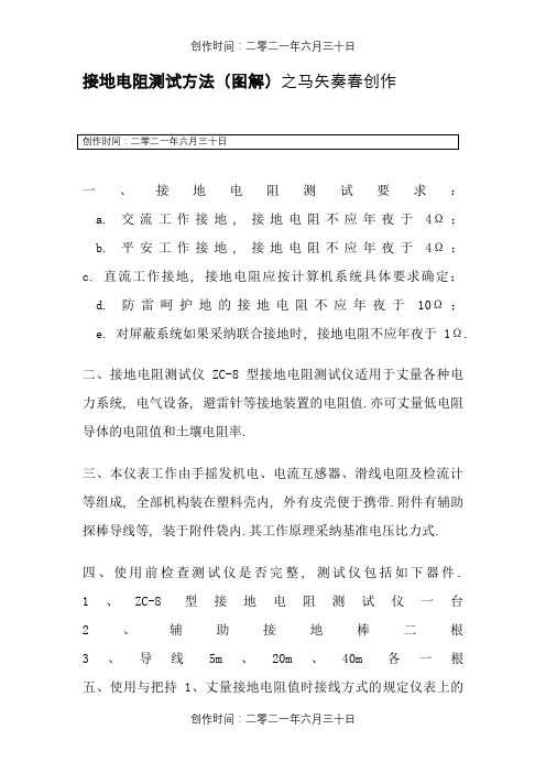 防雷接地电阻测试方法(图解)