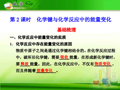 化学键与化学反应中的能量变化 鲁科版精选教学PPT课件