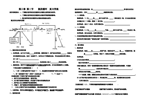 高三一轮氮的循环复习学案