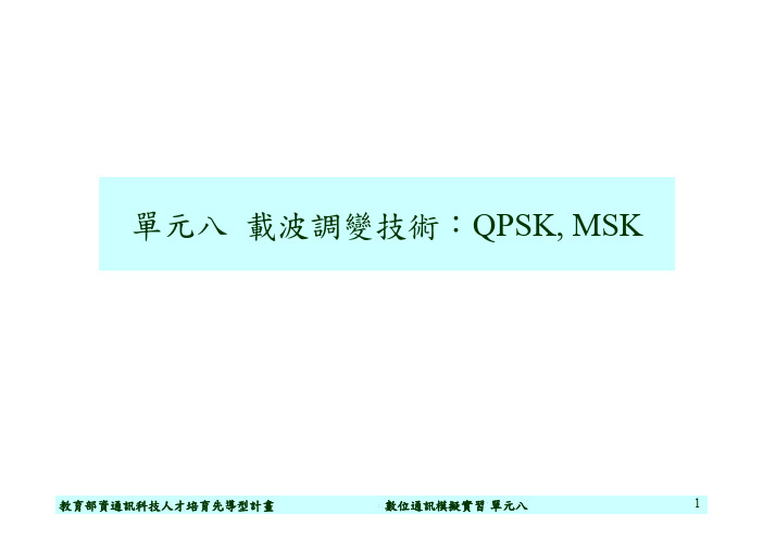 QPSK实验步骤Simulink--好