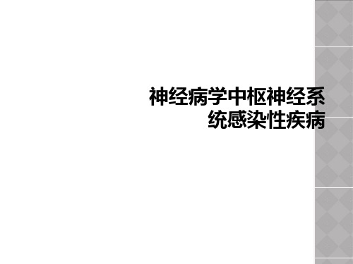 神经病学中枢神经系统感染性疾病【44页】