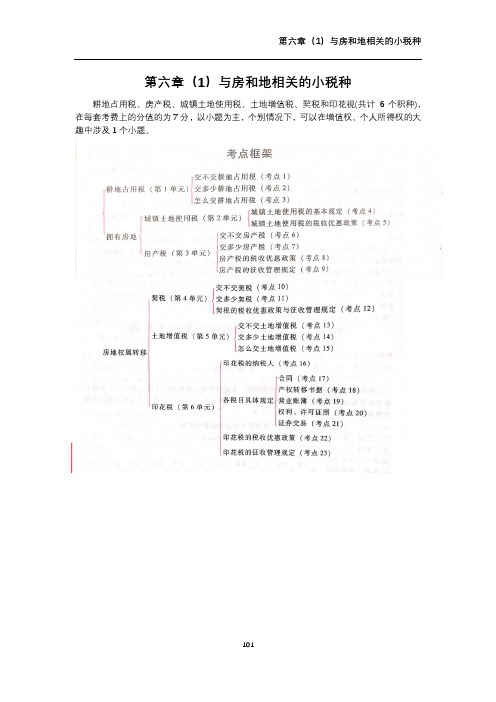 经济法第六章小税种