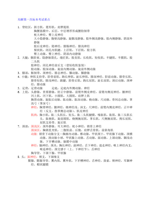 局解第一次整理