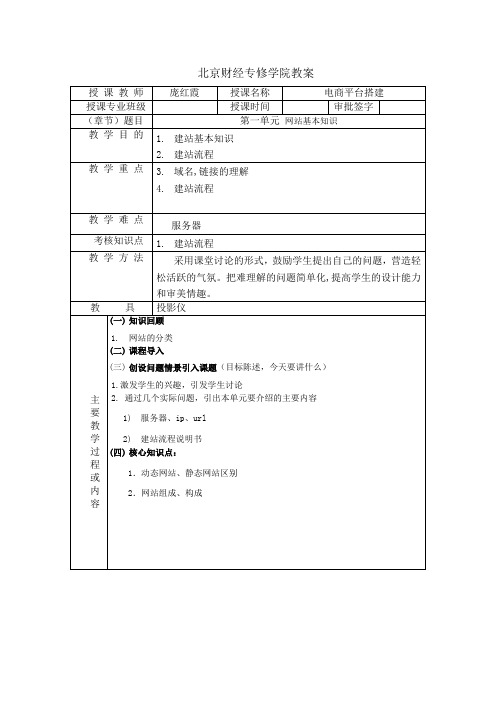 第一单元网站基础知识
