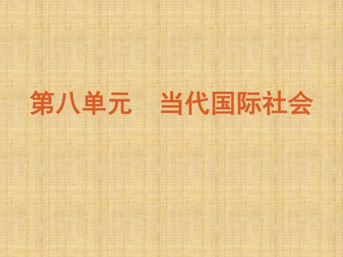 【优化方案】高三政治一轮精品名师课件 课时19 走近国际社会 新人教版