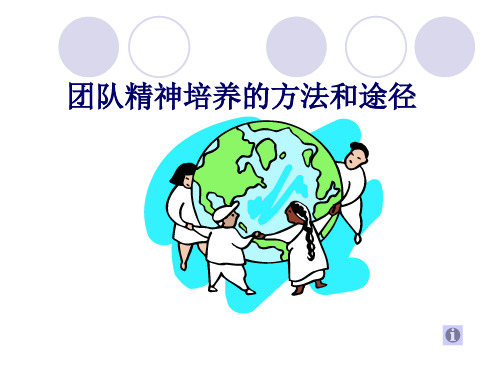 团队精神培养的方法和途径(PPT 页)