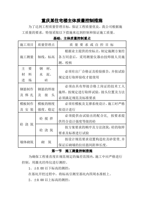 重庆某住宅楼主体质量控制措施_secret