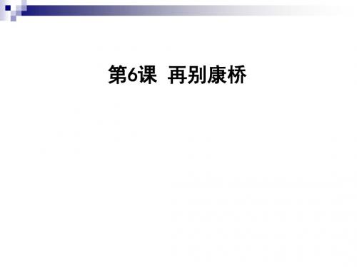 九年级语文下册 第二单元 6 再别康桥上课课件 语文版