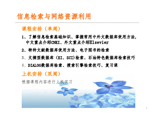 信息检索基础知识PPT课件