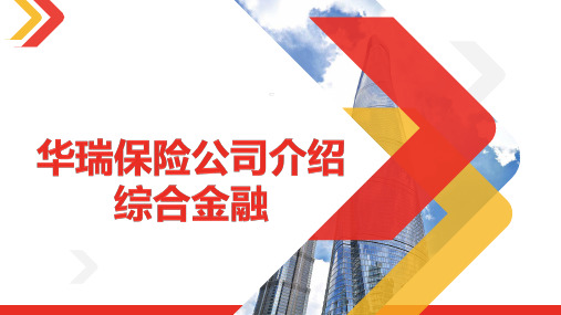 华瑞保险公司介绍综合金融18页
