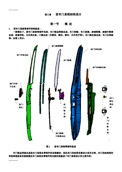 (整理)7-前门系统结构设计
