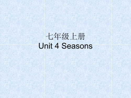 沪教版七年级上册Unit4词汇教学