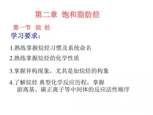 第二章饱和脂肪烃-资料