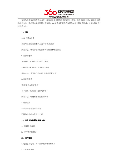 雅思听力拿高分语音练习是关键