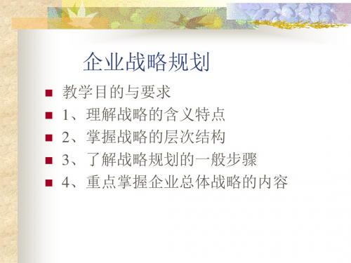 企业战略规划mppt课件
