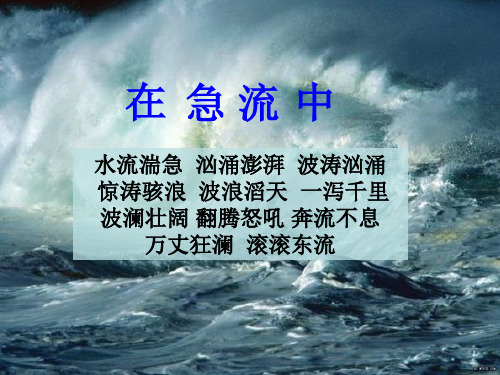 六年级上册语文课件-3.11 在急流中｜西师大版 (共15张PPT) (1)