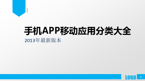 2013年最全的手机应用APP分类大全