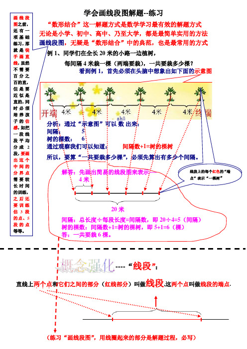 《数形结合》之“用画线段图解题”的图解及练习